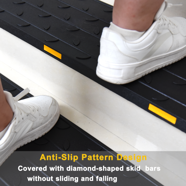 Anti-Slip Pattern pesign; Covered with diamond-shaped skid bars without sliding and falling;