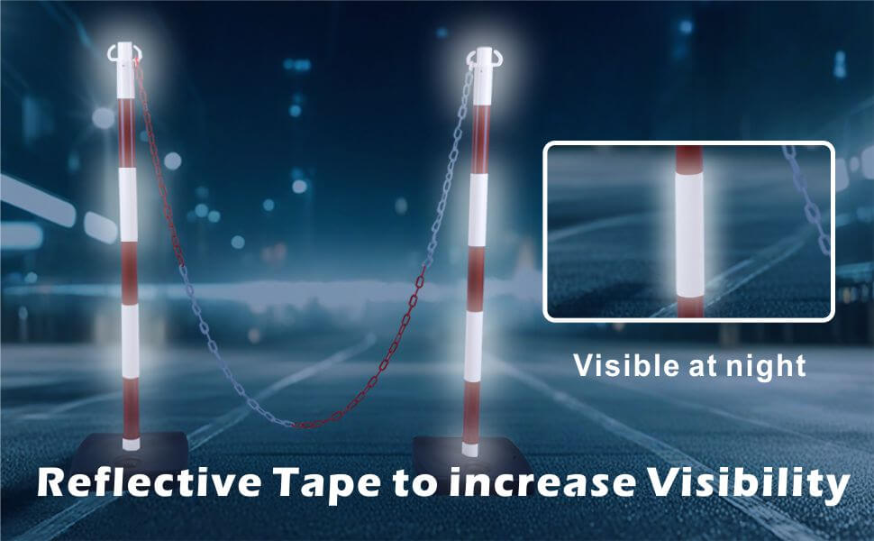 It can be seen during the day and night. In the night environment, the reflective tape can play a warning role to warn pedestrians and vehicles to drive safely.