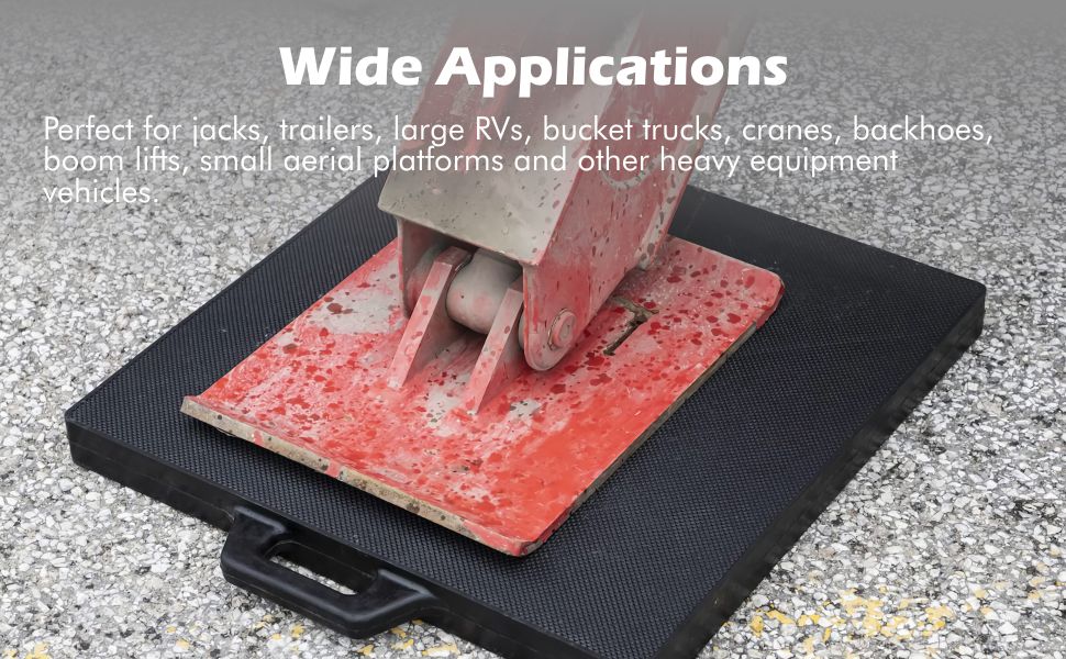 Wide Applications : Perfect for jacks, trailers, large RVs, bucket trucks, cranes, backhoes boom lifts,small aerial platforms and other heavy equipment vehicles.