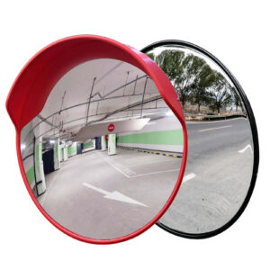 Traffic Convex Mirroor 18”-32”: Made of Unbeakable and Flexible Polycarbonate; The Pole or Wall Install Kits are included; Note: Have to peel off the plastic film after installation;